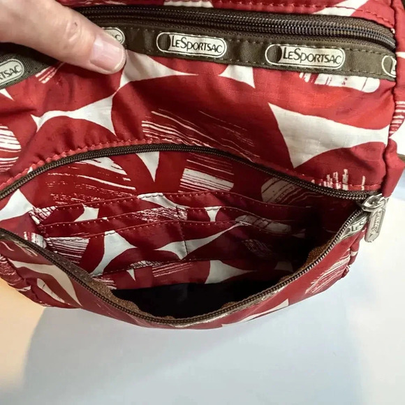 Lesportsac brown and rust cross body purse - Picture 5 of 9